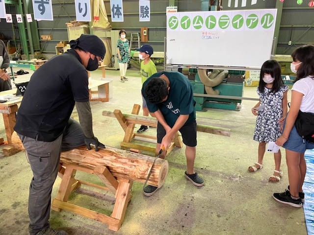 丸太切り結果発表★