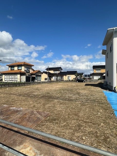 強風の中・・・